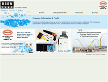 Tablet Screenshot of bsentest.com